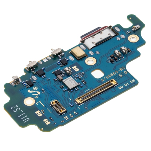 Replacement Charging Port Board With Sim Card Reader Compatible For Samsung Galaxy S21 Ultra 5G (International Version)
