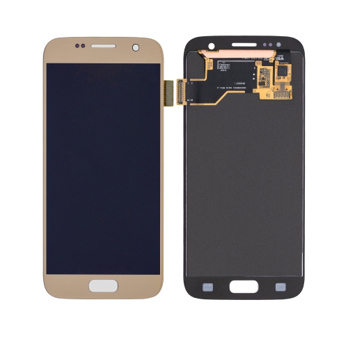 Replacement OLED Assembly Without Frame Compatible For Samsung Galaxy S7 (Gold Platinum) by ESOURCE PARTS - Refurbished condition - CA$117.53