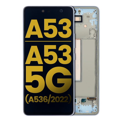 Replacement OLED Assembly With Frame Compatible For Samsung Galaxy A53 / A53 5G (A535 / A536 / 2022) (Blue) by ESOURCE PARTS - Refurbished condition - Image 2