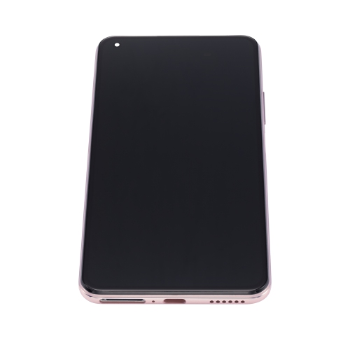 Refurbished - Replacement OLED Assembly With Frame Compatible For Xiaomi Mi 11 Lite (Peach Pink)