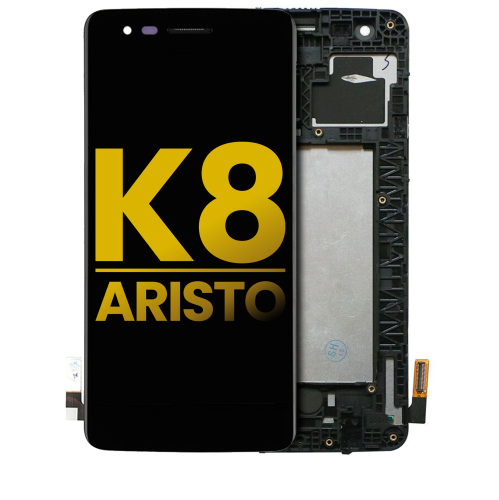Replacement LCD Assembly With Frame Compatible For LG K8 (2017) / Aristo (US Version) (Black) by ESOURCE PARTS - Refurbished condition - Image 3