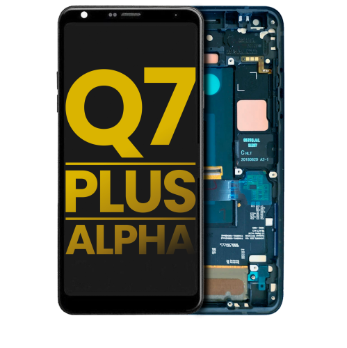 Refurbished - Replacement LCD Assembly With Frame Compatible For LG Q7 / Q7 Plus / Q7 Alpha (Moroccan Blue)