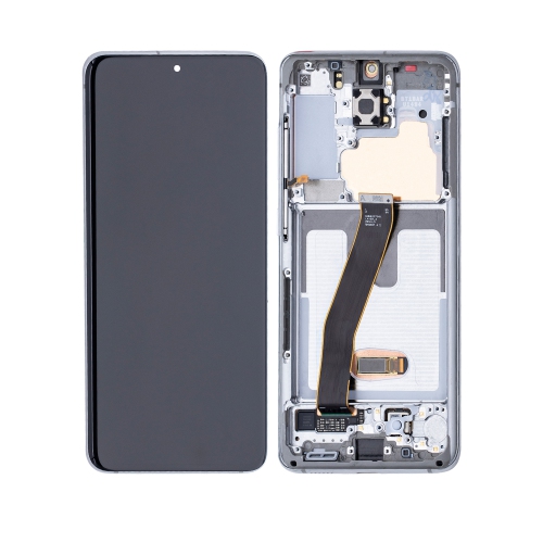 ESOURCE PARTS  Refurbished (Excellent) - Replacement Oled Assembly \w Frame Compatible for Samsung Galaxy S20 5G (Verizon 5G Uw Frame Only) (Cloud