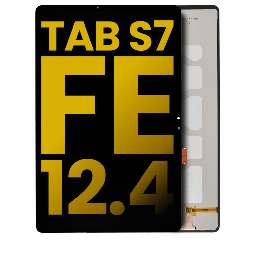 Replacement OLED Assembly Without Frame Compatible For Samsung Galaxy Tab S7 FE 12.4" (T730 / T733 / T735 / T736 / T737 / T738) (Black) by ESOURCE PARTS - Refurbished condition - Image 9