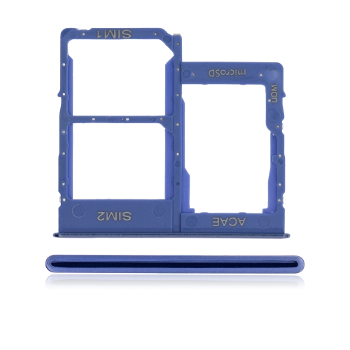 Replacement Dual Sim Card Tray Compatible For Samsung Galaxy A31 (Prism Crush Blue)