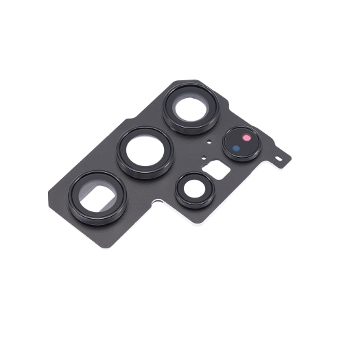 Replacement Rear Camera Glass Lens With Bezel For Samsung Galaxy S22 Ultra 5G - Phantom Black