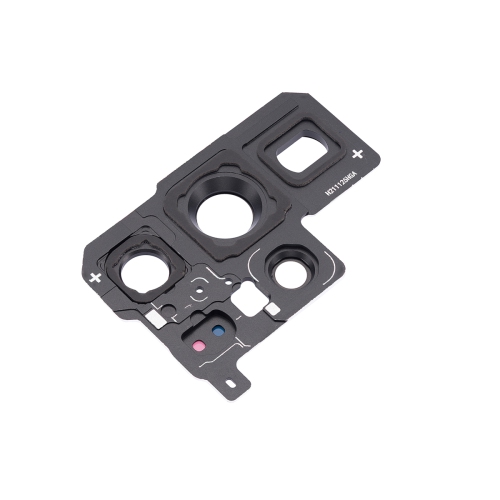 Replacement Rear Camera Glass Lens With Bezel For Samsung Galaxy S22 Ultra 5G - Phantom Black