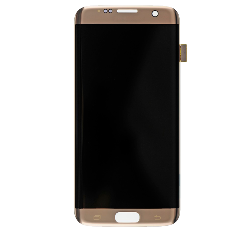 ESOURCE PARTS  Refurbished (Excellent) - Replacement Oled Assembly Without Frame Compatible for Samsung Galaxy S7 Edge (Gold) (All Models)