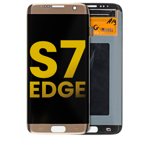 Replacement OLED Assembly Without Frame Compatible For Samsung Galaxy S7 Edge (Gold) (All Models) by ESOURCE PARTS - Refurbished condition - Image 6