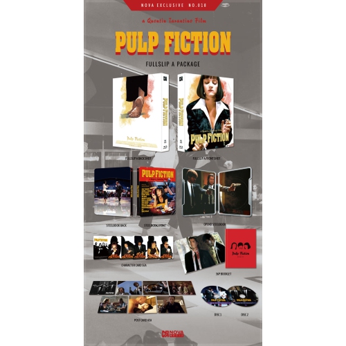 Pulp Fiction [NOVA Full Slip Steelbook Version] [Blu-ray] Limited Edition Serial Numbered