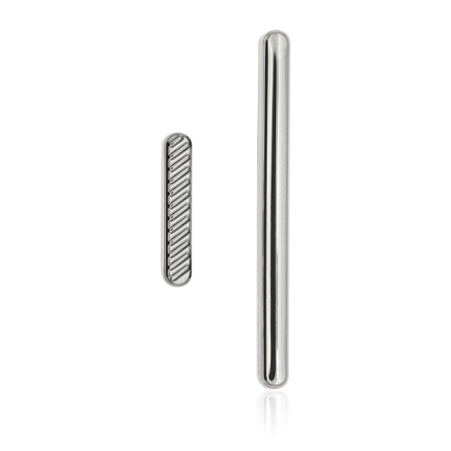 Replacement Hard Buttons Compatible For Motorola Moto G8 (XT2045-1 / 2020) / G Fast (XT2045-3 / 2020) (Silver) (US Version)