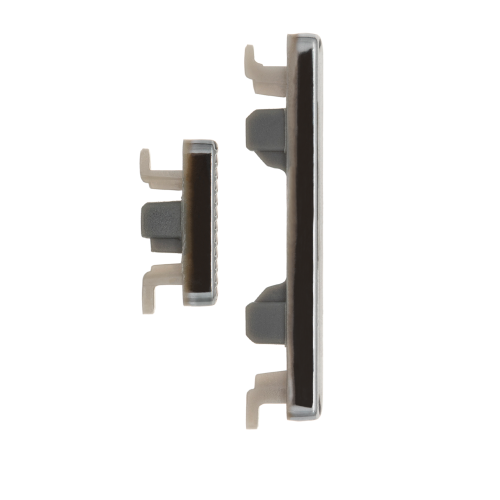 Replacement Hard Buttons Compatible For Motorola Moto G8 (XT2045-1 / 2020) / G Fast (XT2045-3 / 2020) (Silver) (US Version)