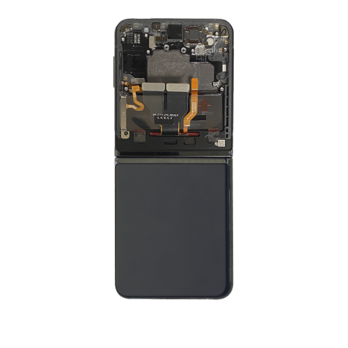 ESOURCE PARTS  Replacement Oled Assembly With Frame Compatible for Samsung Galaxy Z Flip 3 5G (International Version) (Service Pack) (Phantom Black)
