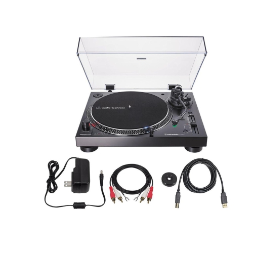 Audio-Technica LP120XBT-USB Manual direct-drive turntable with Bluetooth® and USB output + Bonus Anti-Bacterial Touch Screen Cleaning Kit Bundle