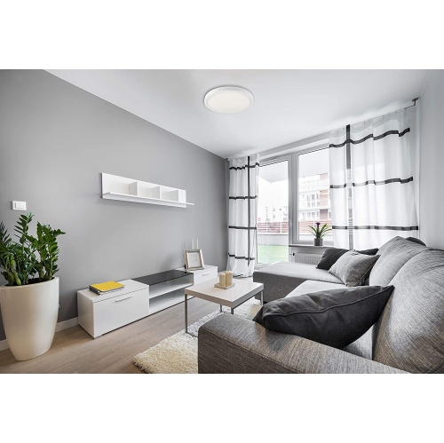 BAZZ Smart Home 14-in RGBW Tunable Ceiling Light, WFC17333WH