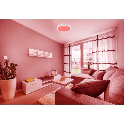 BAZZ Smart Home 14-in RGBW Tunable Ceiling Light, WFC17333WH