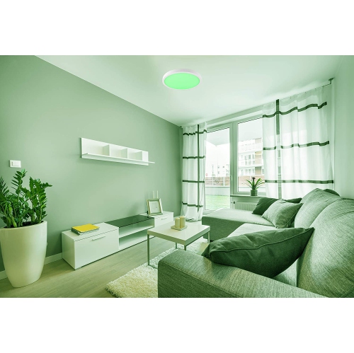 BAZZ Smart Home 14-in RGBW Tunable Ceiling Light, WFC17333WH