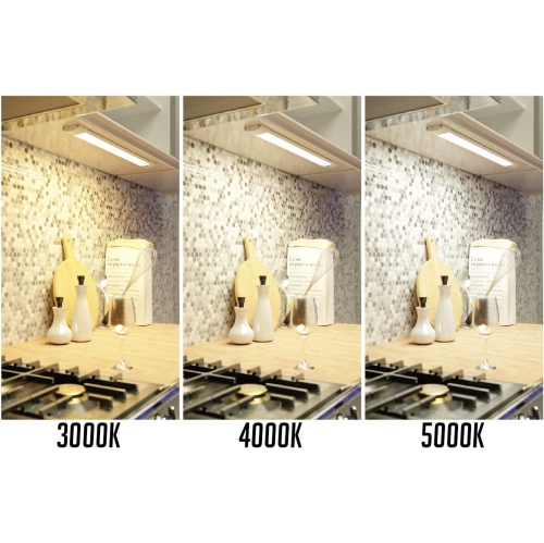 BAZZ – Lampe de dessous d’armoire à DEL intégrée avec capteur de mouvement sélectionnable de 24 po, U19MTK24 W