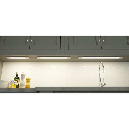 BAZZ – Lampe de dessous d’armoire à DEL intégrée avec capteur de mouvement sélectionnable de 24 po, U19MTK24 W