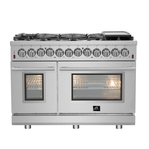 Massimo 48-Inch Freestanding Dual Fuel Electric 240V Oven Range