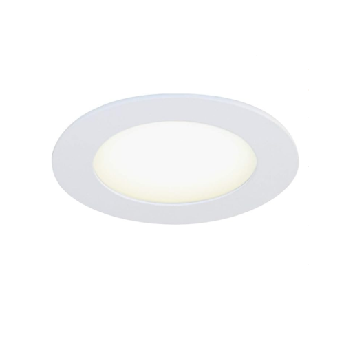 BAZZ 4 Pack Slim Disk Stak Integrated LED 4-in Recessed Light - Matte White Finish, JLDSK4WH4
