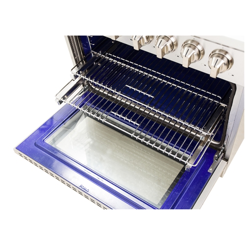 Forno Professional 36-Inch Freestanding Dual Fuel Electric 240V Oven Range