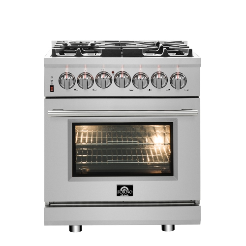 Massimo 30-inch Freestanding Dual Fuel Electric 240V Oven Range