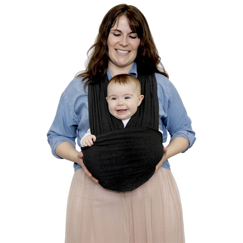 bbluv Chimparoo Snüg Reversible Baby Wrap Carrier - Size 1 - Black