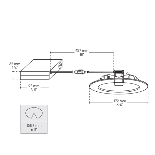 BAZZ Smart Home 6-in Wi-Fi RGB Tunable Slim Disk LED Recessed Light Kit, White, SLDSK6RGBTNWWFX12