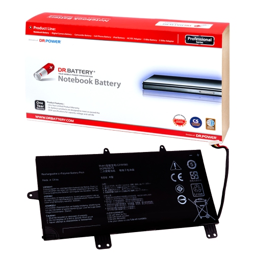 Image 1 de 8.. DR. BATTERY - Batterie de remplacement d’ordinateur portable pour Asus ZenBook Pro UX450FD / UX450FDX / UX480FD / 0B200-02980200 / 3ICP66072 /
