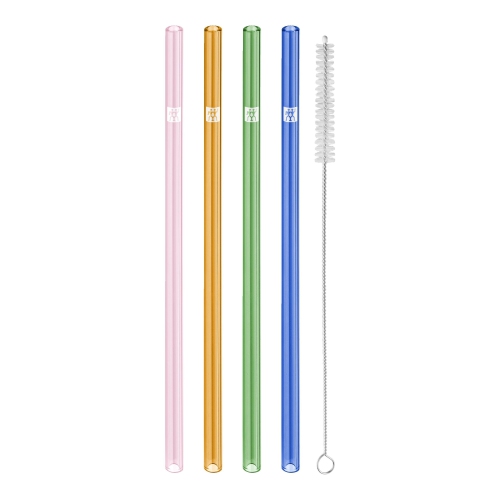 Image 1 of 7.. ZWILLING Sorrento Glass Straws
