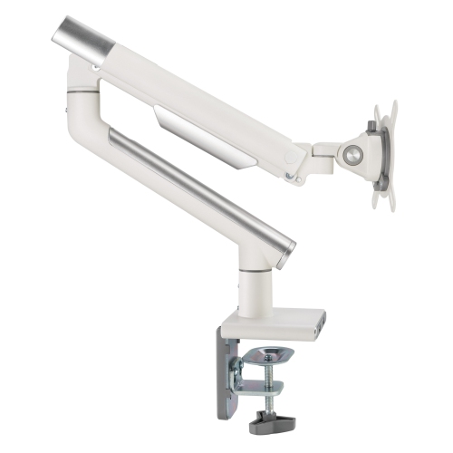 Ergoloop Single Monitor mount with USB Ports Vesa Compatible Full Motion & all Adjustments with Quick Release plate Rotation Stop and Built in cable