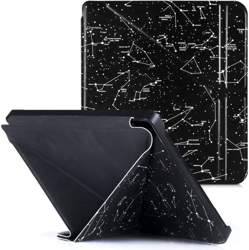 B Kobo Libra 2 Case - Premium PU Leather Origami Stand Protective Cover with Auto Wake/Sleep (Constellation)