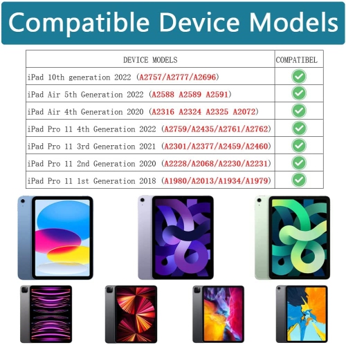 Kids Case for iPad 10th Generation 10.9 Inch 2022, L iPad Air 5th/4th Generation Case, iPad Pro 11 Inch Case Lightweight Shockproof with Handle Stand