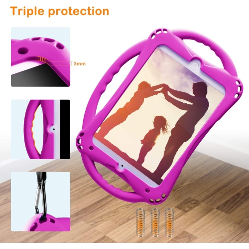 iPad Mini Case, iPad Mini 2 Case, T Kids Case for iPad Mini 5 4 3 2 1, Silicone Childproof Cover for 7.9 inch iPad Mini, Built-in Handle Stand, Comes