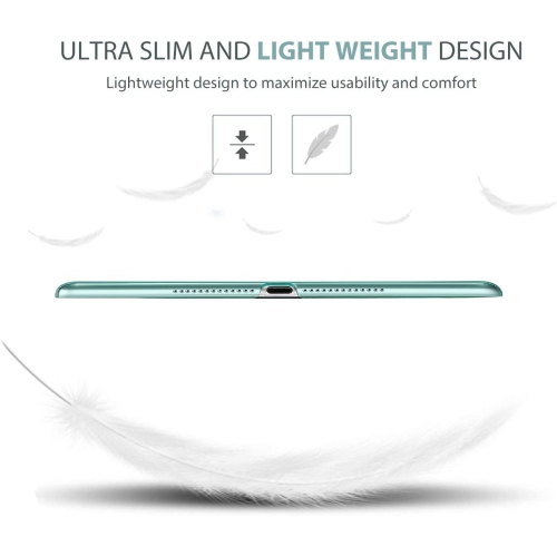 P iPad 9.7 Case 2018 iPad 6th Generation / 2017 iPad 5th Generation Case - Ultra Slim Lightweight Stand Case with Translucent Frosted Back Smart