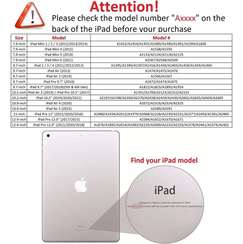 V [Fabric rotatif] Étui pour iPad Pro de 12.9 po, Support à 360 degrés [Auto Sleep/Wake][porte-crayon] Étui folio Smart Cover (vert pâle)