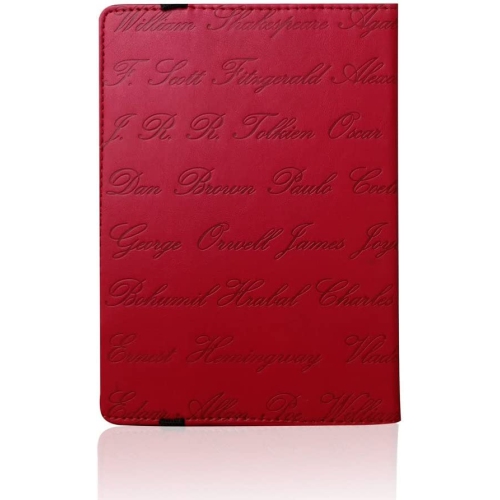 Universal Case Cover for 6inch Ereader for kobo for Kindle for Sony Ereader Embossed with Author Name