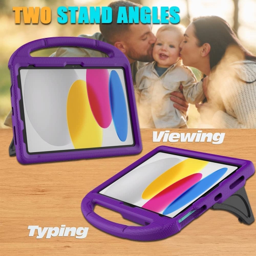 Kids Case for iPad 10th Generation 10.9 Inch 2022, L iPad Air 5th/4th Generation Case, iPad Pro 11 Inch Case Lightweight Shockproof with Handle Stand