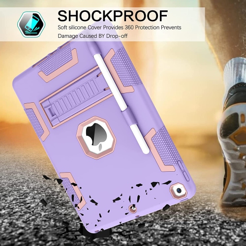 B iPad 9th Generation Case, iPad 8th Generation Case, iPad 7th Generation Case, iPad 10.2 Case, iPad 10.2 Case 2021 / 2020 / 2019, 3 in 1 Heavy Duty