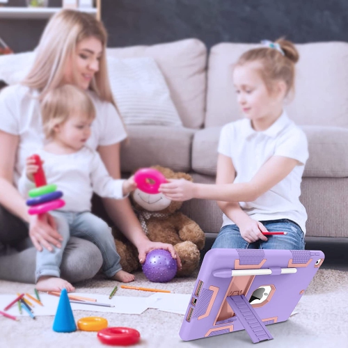 B iPad 9th Generation Case, iPad 8th Generation Case, iPad 7th Generation Case, iPad 10.2 Case, iPad 10.2 Case 2021 / 2020 / 2019, 3 in 1 Heavy Duty