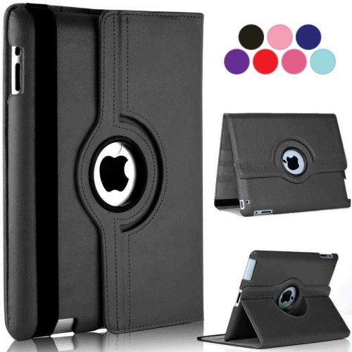 Image 1 of 7.. V [Rotating] Case for iPad 2/3/4 [Oldest Models], 360 Degree Stand [Auto Sleep/Wake] Folio Leather Smart Cover