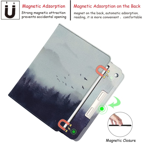 G Kobo Libra 2 Case Cover for 7 inch Kobo Libra with Auto Sleep / Wake / Double Hand Strap / Stand (Misty Forest)…