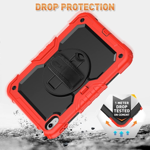 T iPad 10th Generation Case 10.9 inch 2022 iPad Shockproof Drop Protection Case with Screen Protector 360 Rotate Kickstand Hand/ Shoulder Strap Pen