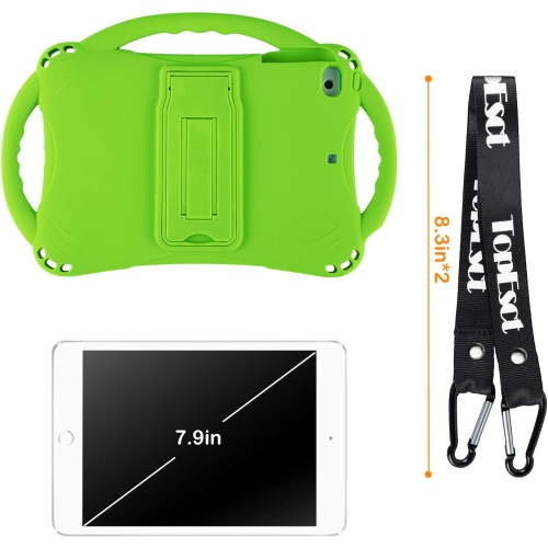 iPad Mini Case, iPad Mini 2 Case, T Kids Case for iPad Mini 5 4 3 2 1, Silicone Childproof Cover for 7.9 inch iPad Mini, Built-in Handle Stand, Comes