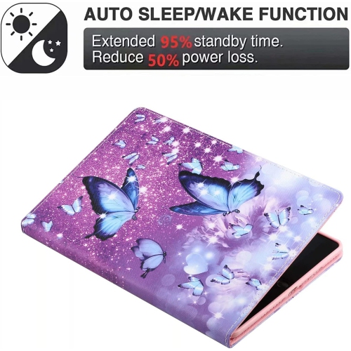 All-New Amazon Fire HD 8 & 8 Plus Case, Not Suitable for 7th/8th/9th Fire 8, Premium PU Leather Stand Cover with Smart Auto Wake/Sleep, Butterfly