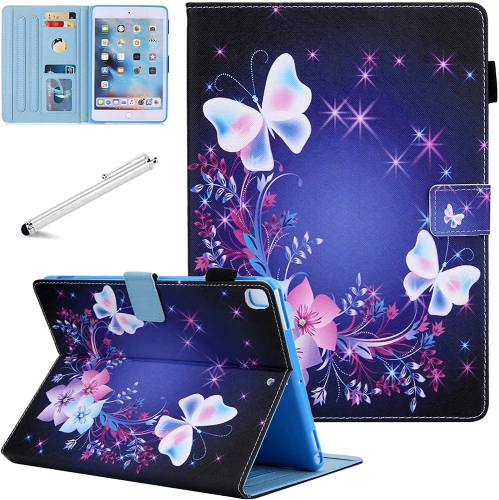 iPad Mini 5 Case Mini 4 Mini 3 2 Cover, F Smart Wake Sleep Flip Stand Case Soft PU Leather Protective Case with Card Slot Pen Holder for Apple iPad