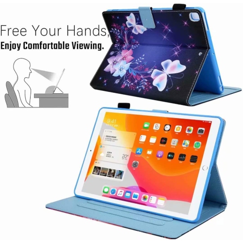 iPad Mini 5 Case Mini 4 Mini 3 2 Cover, F Smart Wake Sleep Flip Stand Case Soft PU Leather Protective Case with Card Slot Pen Holder for Apple iPad