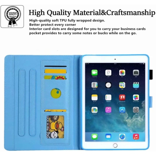 iPad Mini 5 Case Mini 4 Mini 3 2 Cover, F Smart Wake Sleep Flip Stand Case Soft PU Leather Protective Case with Card Slot Pen Holder for Apple iPad