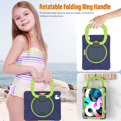 S iPad Air 5th/4th Generation Case, iPad Pro 11 Case 4th/3rd /2nd/1st Gen, Shockproof Rugged Cover for iPad Air 10.9 2022 2020 - Pencil Holder